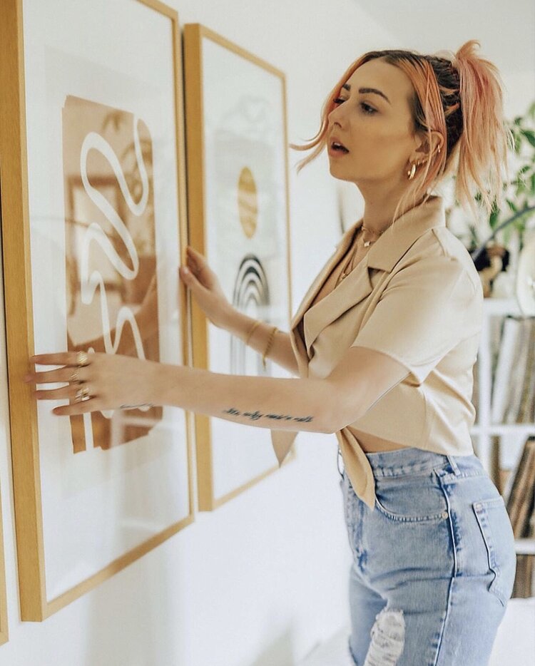 Nicole Alyse in our Schmedium Hoops.