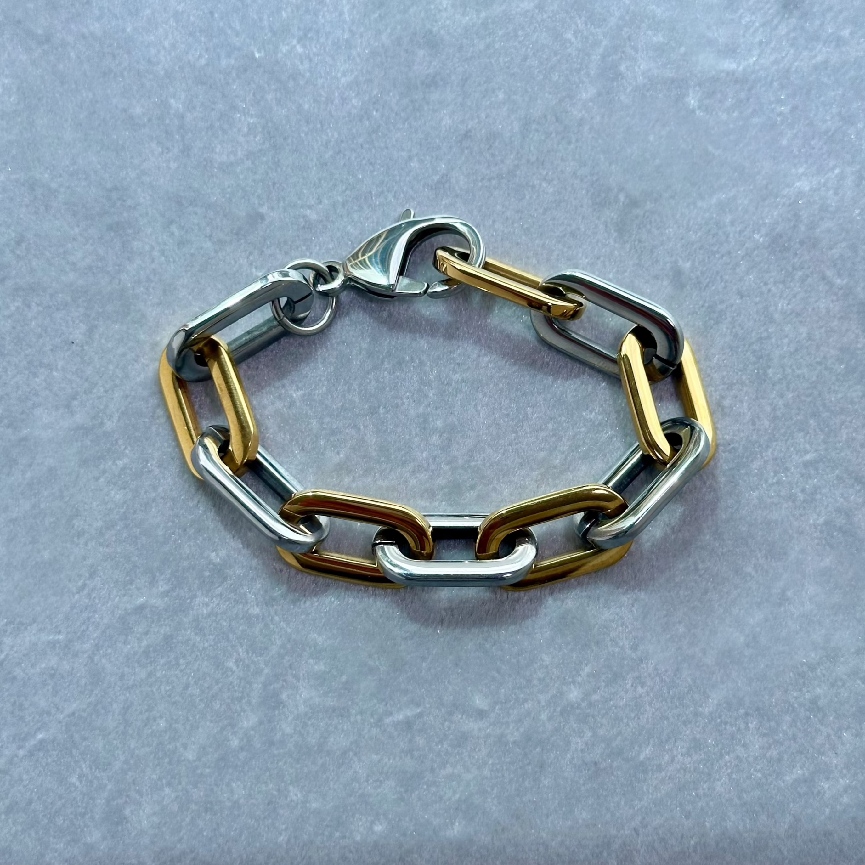 Maya Mixed Metal Link Bracelet