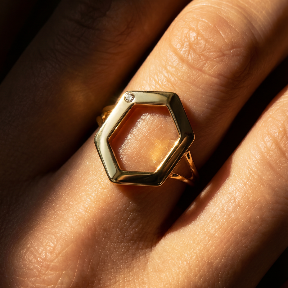 The Danielle Burnish Stone Ring