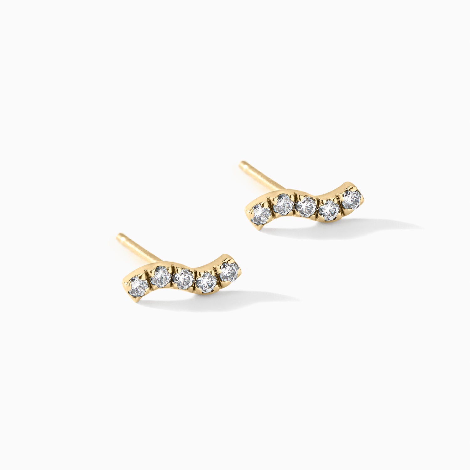 The Paradise Wave Stud Earrings